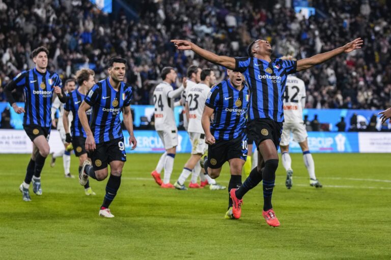 Inter le ganó a Atalanta con dos golazos y es finalista de la Super Copa de Italia