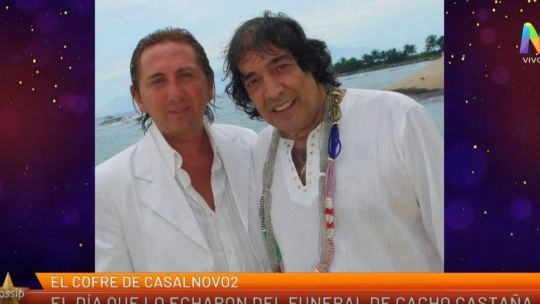 Daniel Casalnovo y un insólito episodio en el funeral de Cacho Castaña: fue echado por orden de la viuda y dijo que no había nadie en el v