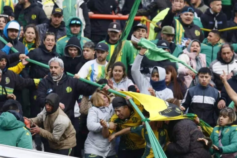 Grave: La pelea a cuchillazos que dejó a tres heridos en la tribuna de Aldosivi