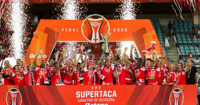 Nicolás Otamendi, otra vez campeón: se consagró con el Benfica en la Supercopa de Portugal y es el 27 título de su carrera