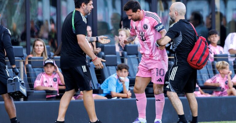 Inter Miami perdió por lesión a Messi de arranque, pero capeó el temporal y le ganó por penales al Necaxa de Gago en la Leagues Cup