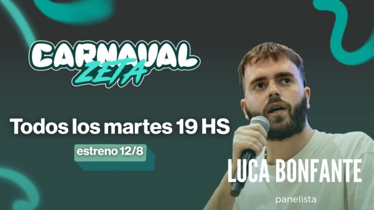 Luca Bonfante es uno de los panelistas del nuevo programa de Carnaval Stream