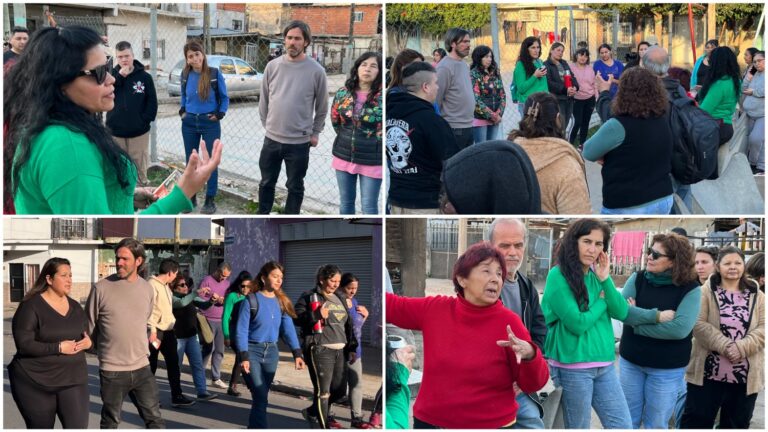 La Matanza: Nicolas del Caño y Natalia Hernández en Isidro Casanova junto a candidatas del distrito