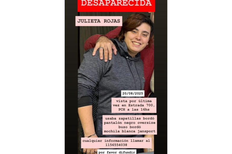 Búsqueda de Julieta Belén Rojas